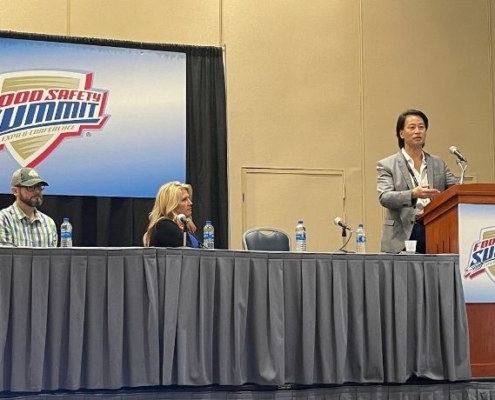 Dr. Nakamura, Dr. Lingard, and Karen Long present at Food Safety Summit 2022